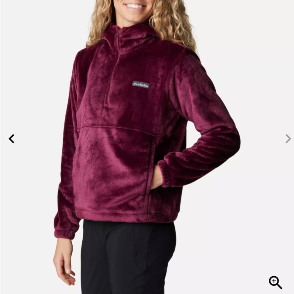 COLUMBIA Fireside Fleece hoodie color marionberry